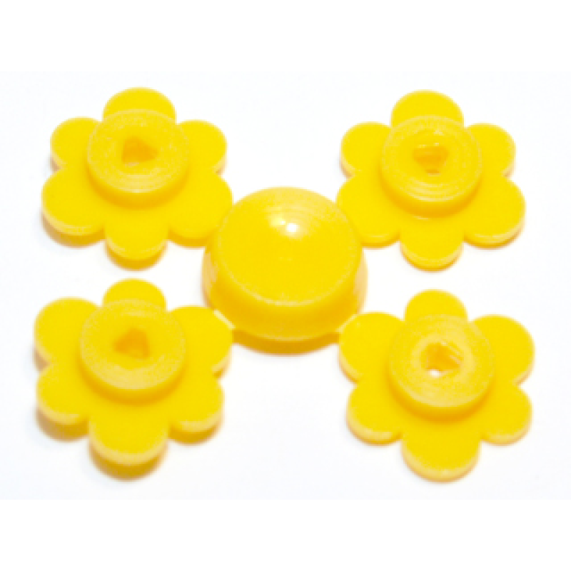 Plant Bloem Klein, set van 4 Yellow